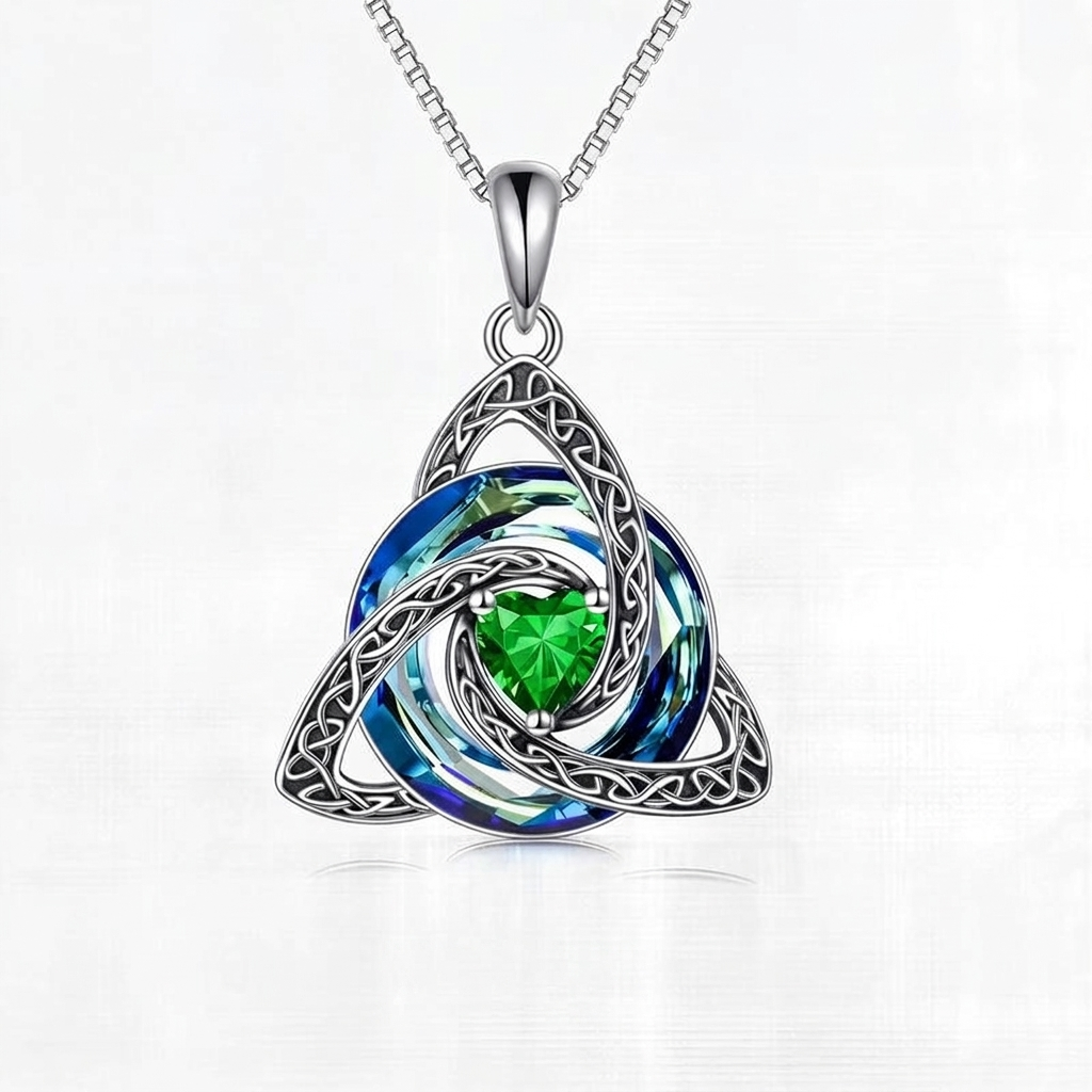 Celtic Knot Birthstone Amulet