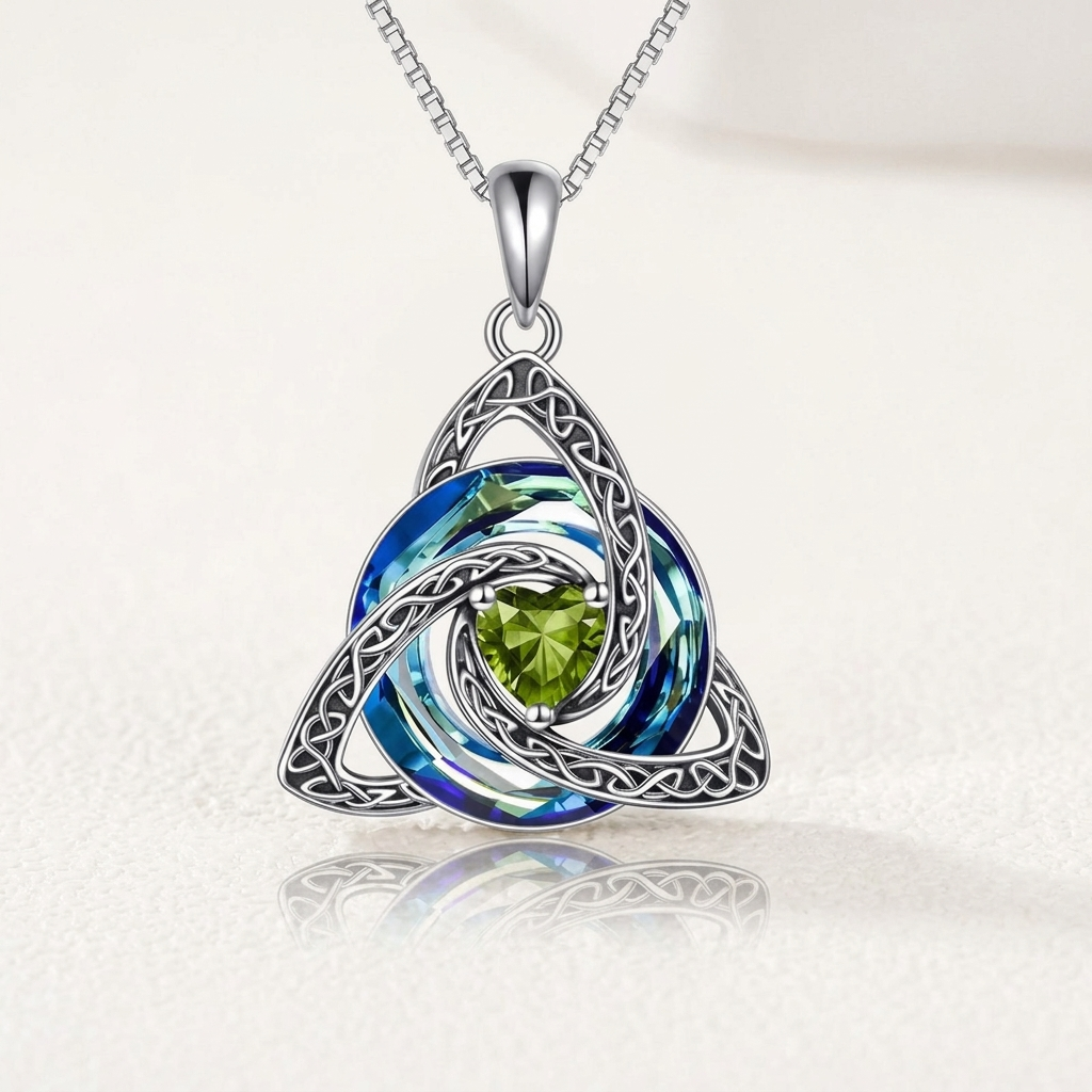 Celtic Knot Birthstone Amulet