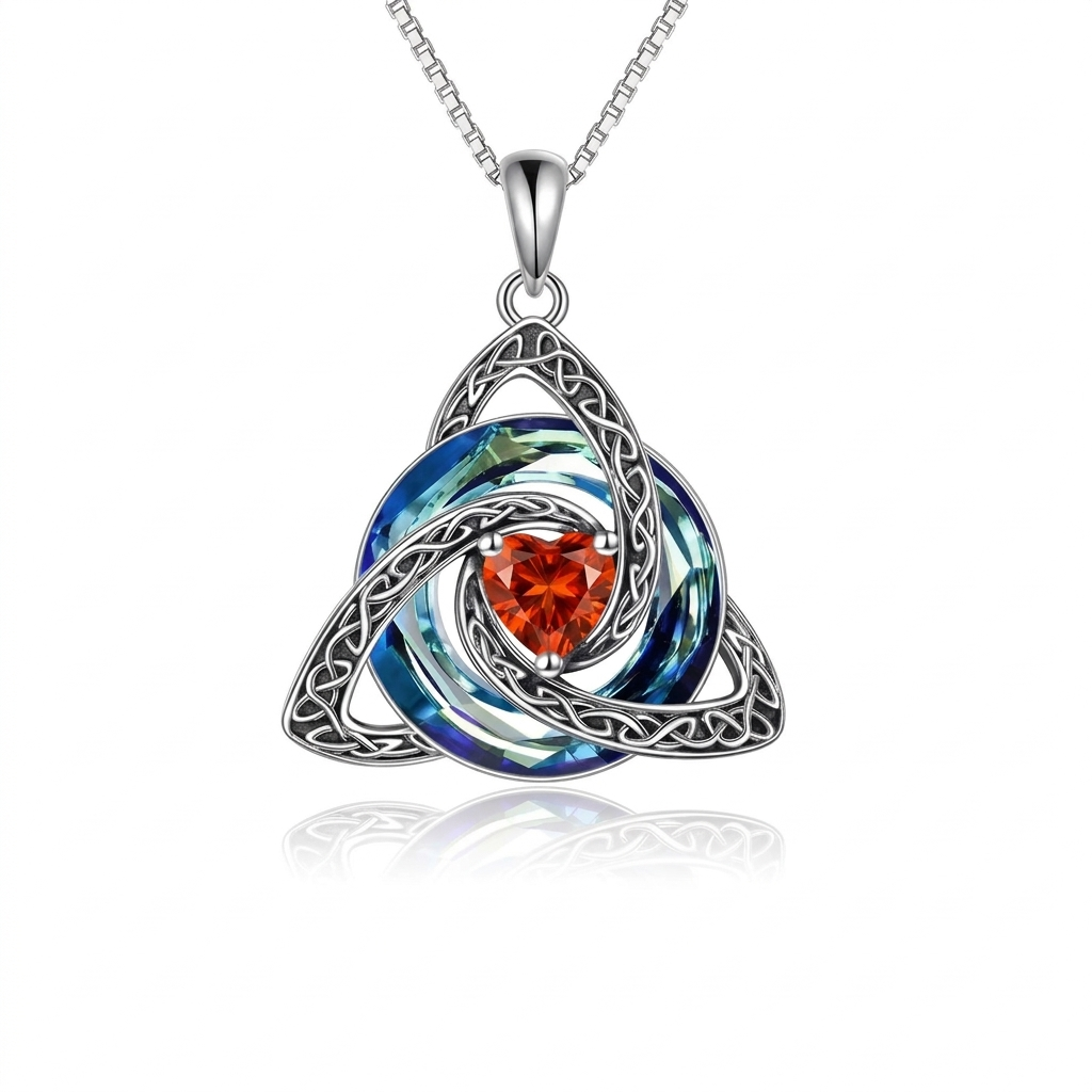 Celtic Knot Birthstone Amulet